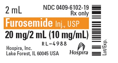 Vial Label (1000310 0409 6102 19 Furosemide 2ml)